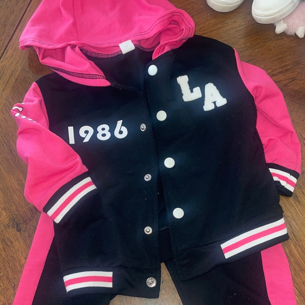 Varsity toddler outfit